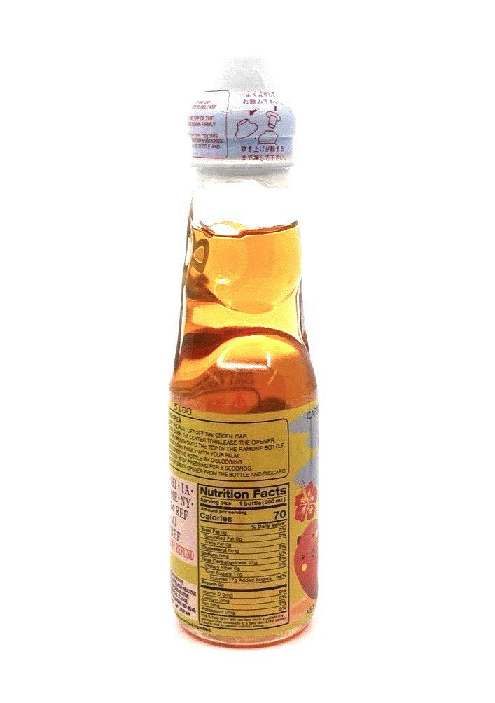 Ramune (6)bottles Mango flavor Japanese Marble Soda .