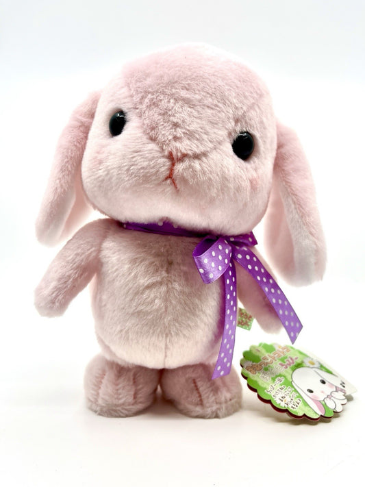 Pink Bunny MIMIPYON Manekko Toko Toko Loppy Talking Plush JAPAN