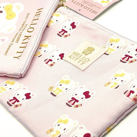 Sanrio Hello Kitty X MiMMY flat 2pc Set pouches (2022)  Japan