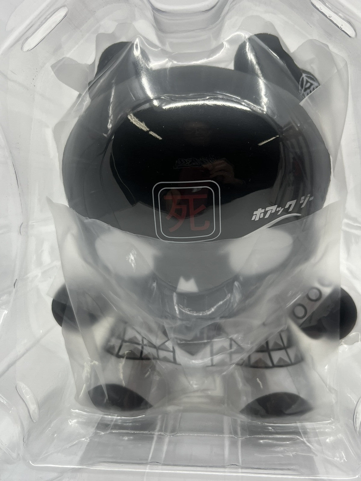 KIDROBOT DUNNY 8" HUCK GEE Skullhead BLACK 2014 300pcs BRAND NEW -vinyl
