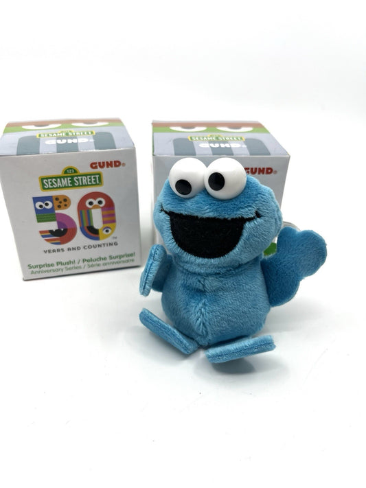Sesame Street 50th Anniversary 3in Plush Blind Box - 1 RANDOM BOX from New Case.