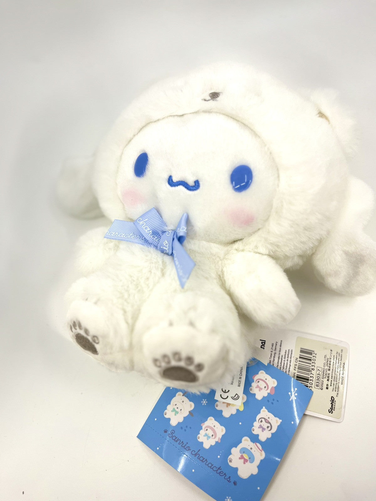 Sanrio Character Cinamoroll  Mascot Fluffy White Bear Outfit 10in NEW