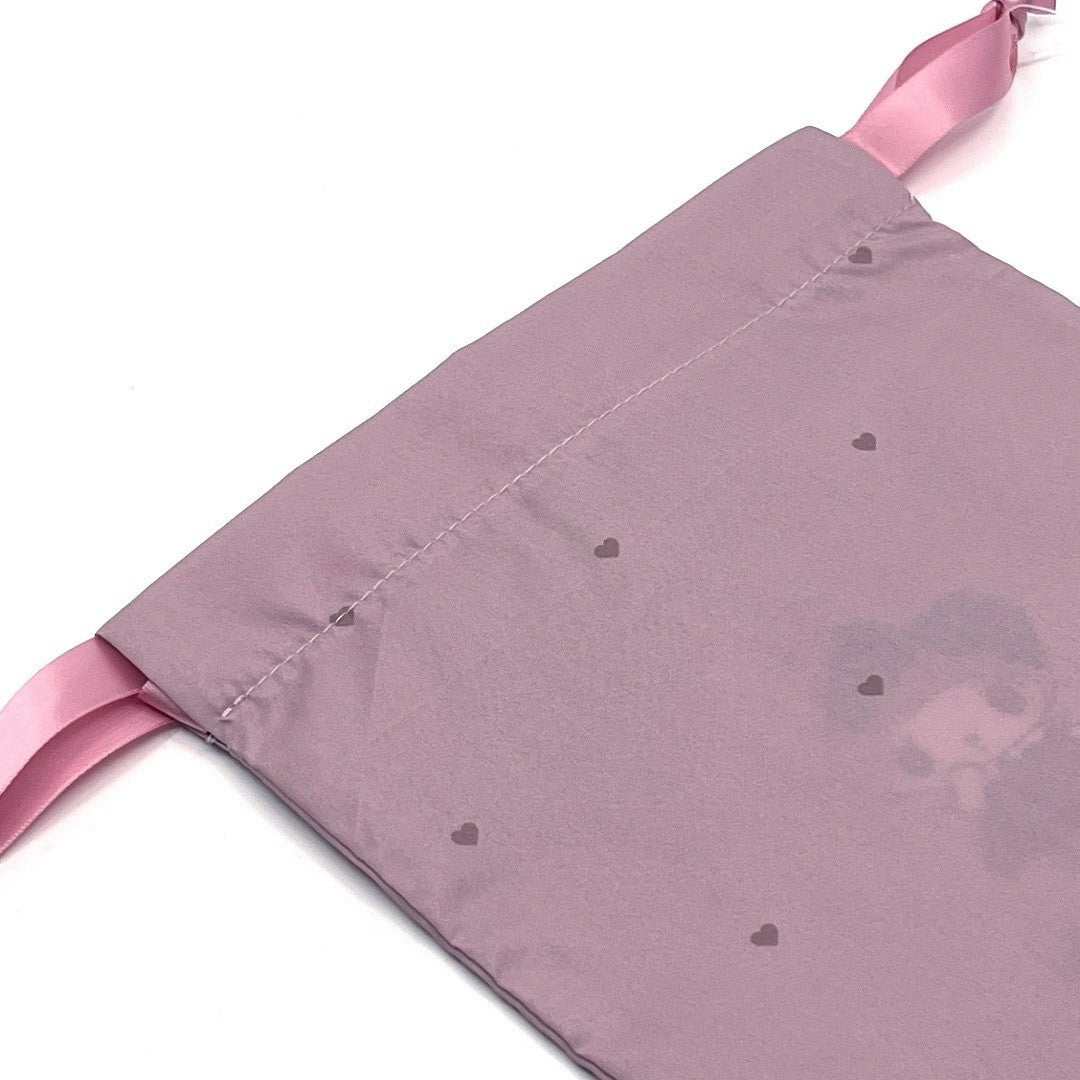 SANRIO My Melody Gothic Pouch w/ Blk Bow (Secret Melokuro) One Size