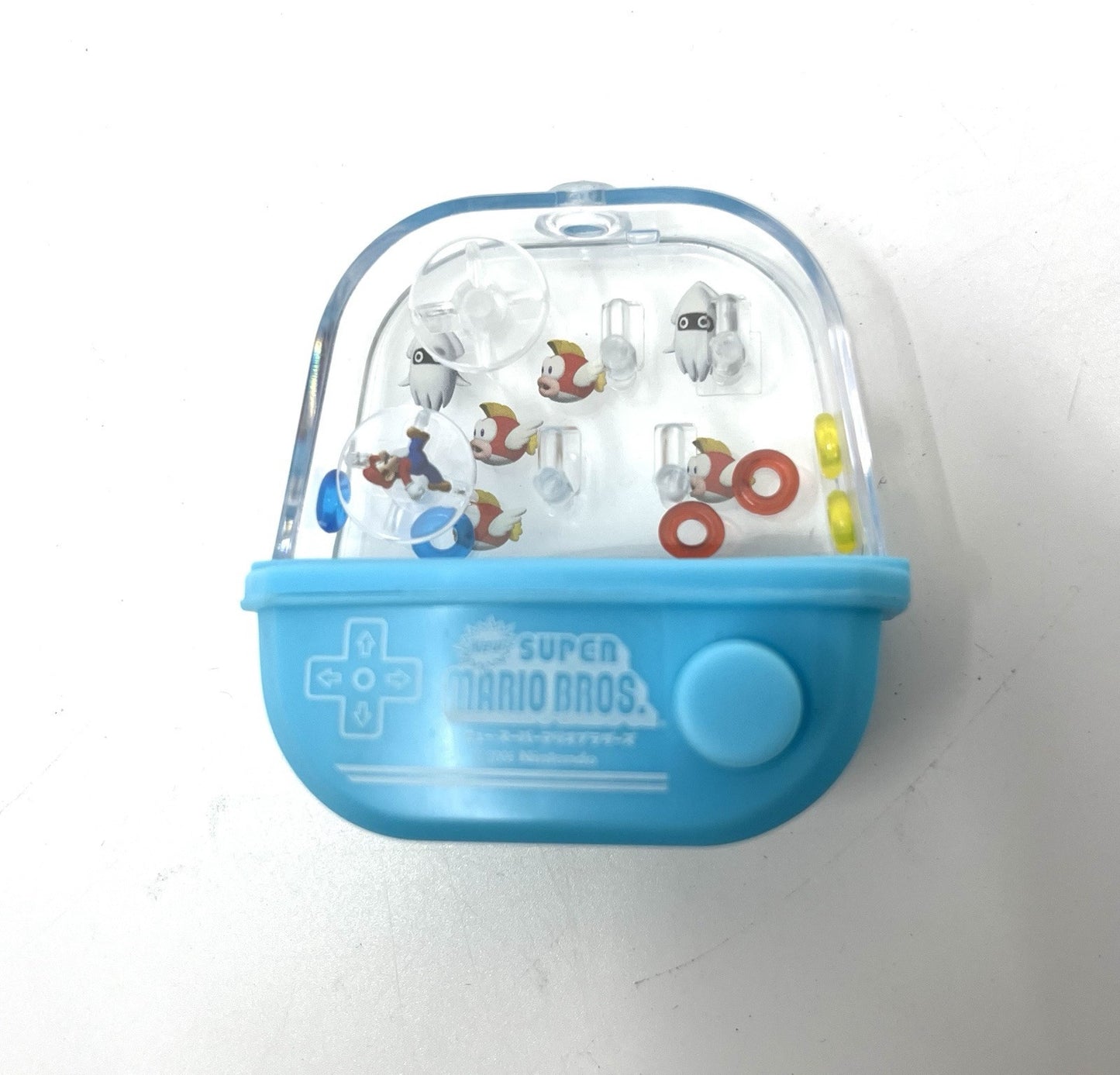 Super Mario Bros. Nintendo DS Gatchapon Mini Water Toy Game Blue
