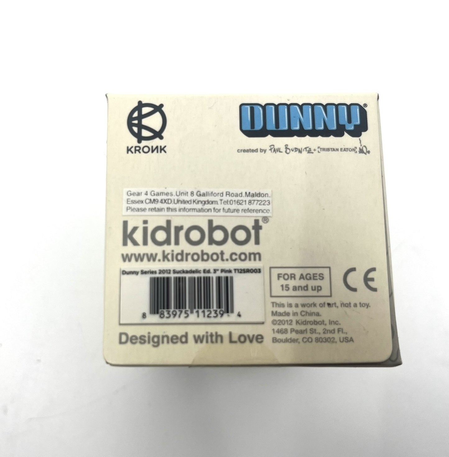 Kidrobot Dunny 2012 Gay Empire Suckadelic  by Sucklord pink 3" Unopened
