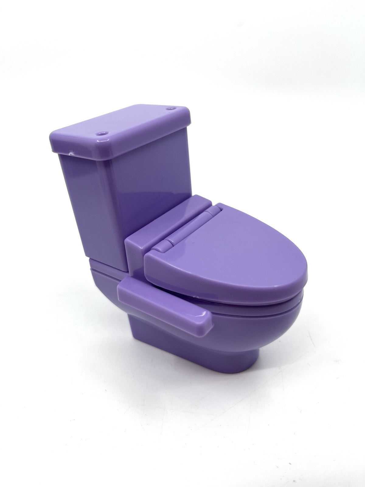 Mini Toilet Bidet Dollhouse Miniature Furniture Japanese  Bathroom Purple Sealed