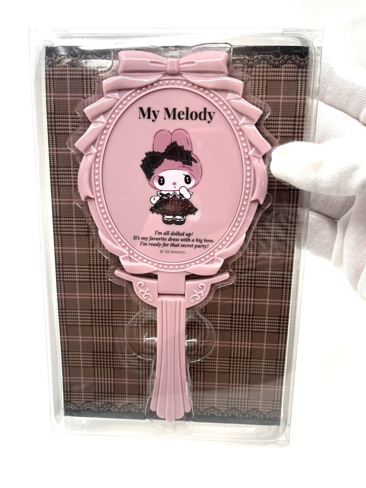 Sanrio My Melody die cut mirror Hand Mirror NEW midnight secret