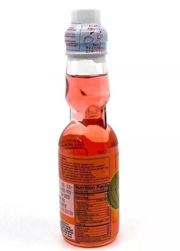 Ramune (3)bottles Watermelon flavor Japanese Marble Soda