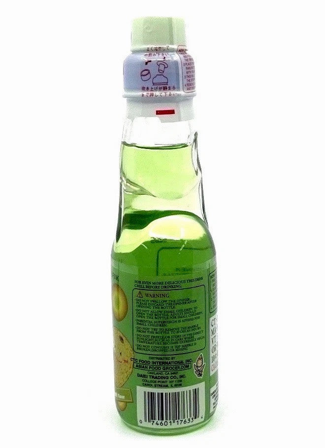 Ramune (6)bottles Kiwi flavor Japanese Marble Soda