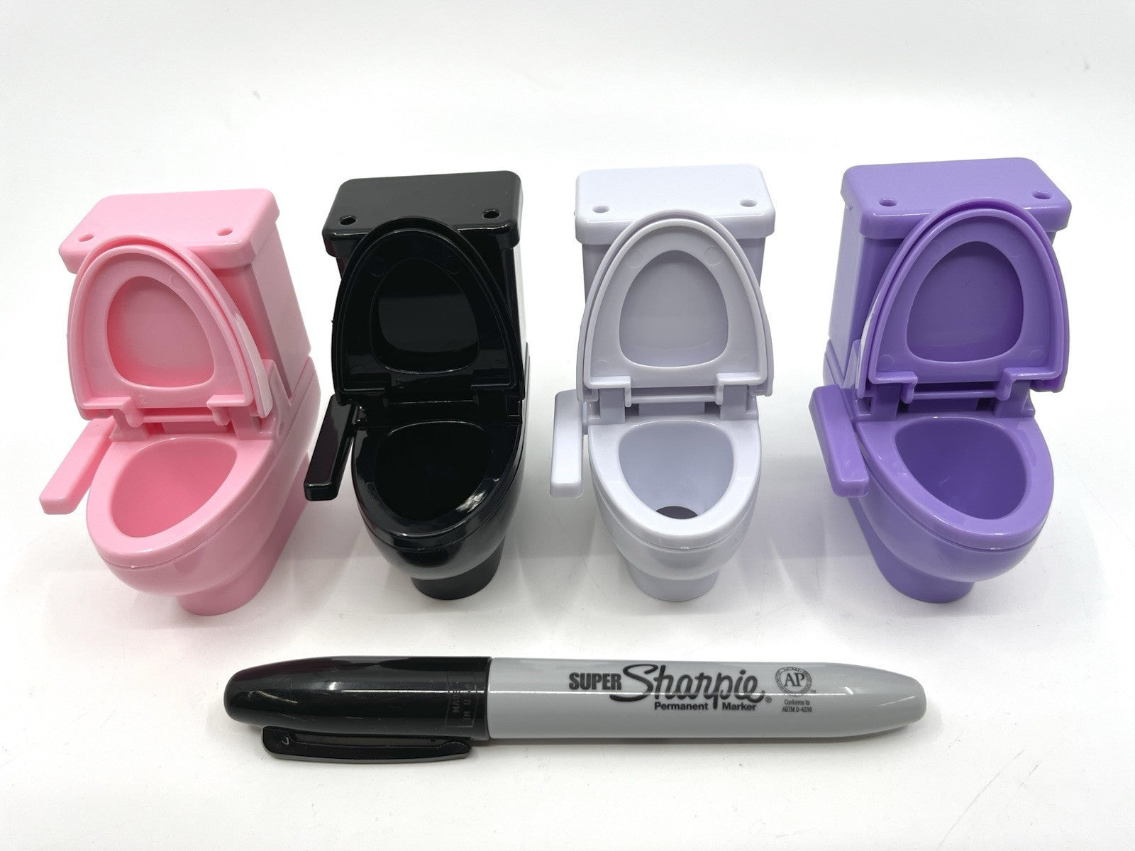 Mini Toilet Bidet Dollhouse Miniature Furniture Japanese  Bathroom Purple Sealed
